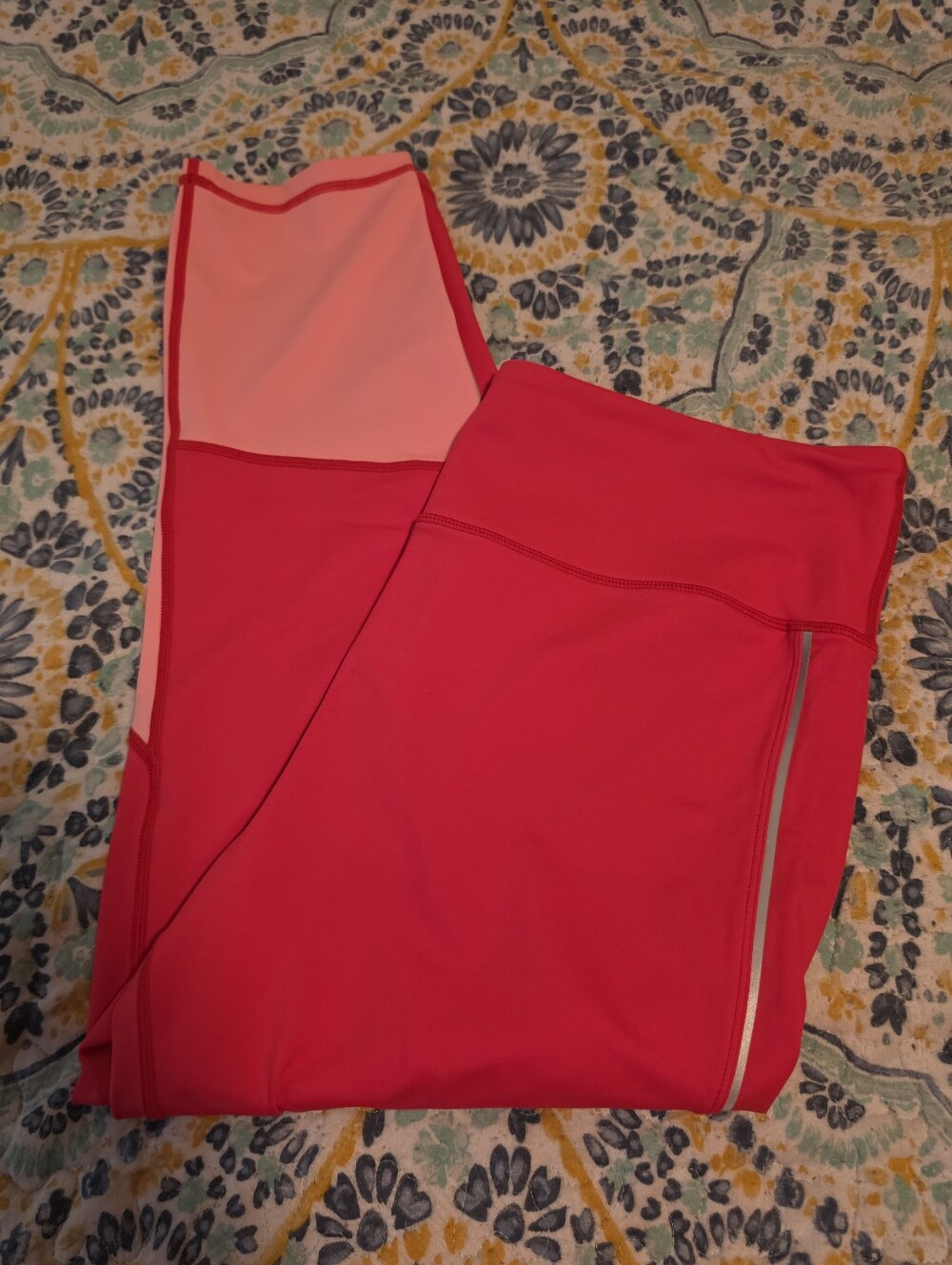 Womens Zyia 2 Toned Pink Leggins